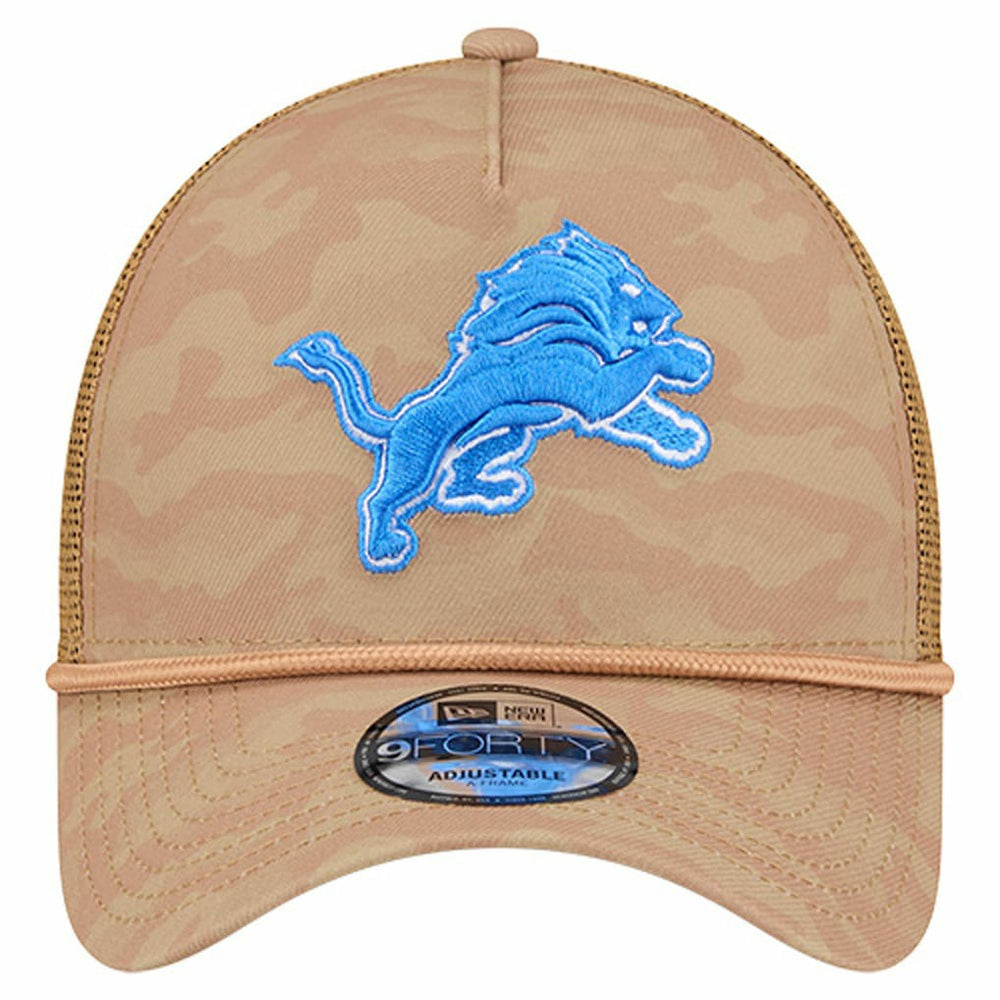 Detroit Lions New Era Wheat Camo 9FORTY Adjustable Hat Tan - NFL