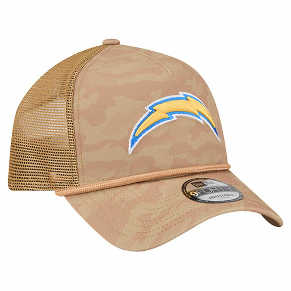 Los Angeles Chargers New Era Wheat Camo 9FORTY Adjustable Hat Tan - NFL