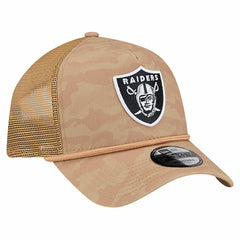 Las Vegas Raiders New Era Wheat Camo 9FORTY Adjustable Hat Tan - NFL