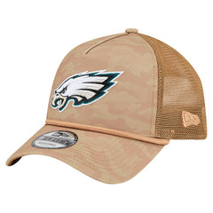Philadelphia Eagles New Era Wheat Camo 9FORTY Adjustable Hat Tan - NFL