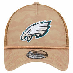 Philadelphia Eagles New Era Wheat Camo 9FORTY Adjustable Hat Tan - NFL