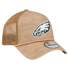 Philadelphia Eagles New Era Wheat Camo 9FORTY Adjustable Hat Tan - NFL
