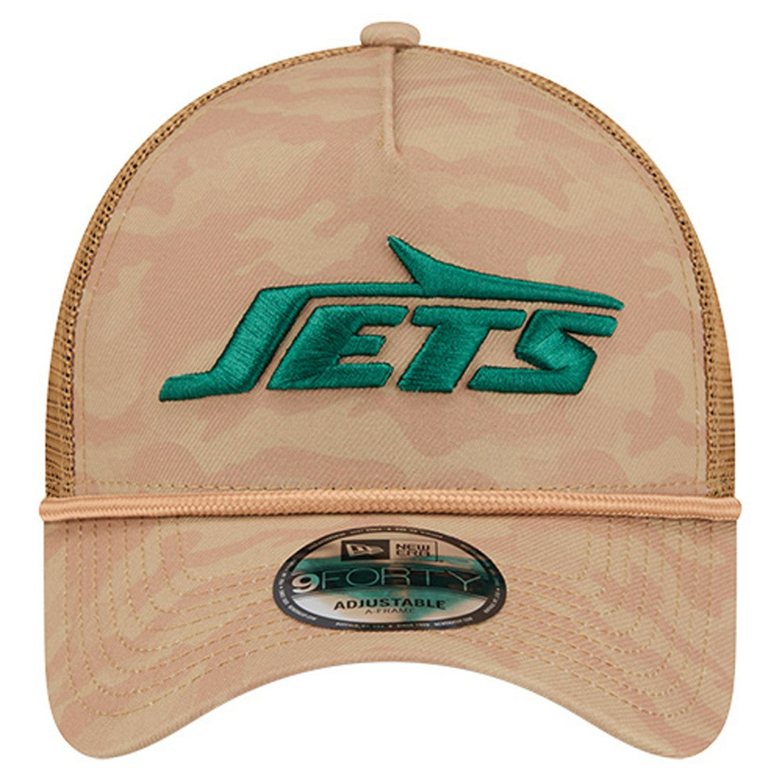New York Jets New Era Wheat Camo 9FORTY Adjustable Hat Tan - NFL