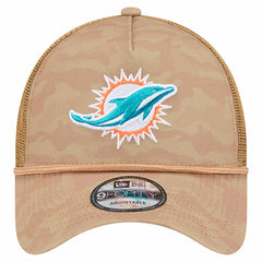 Miami Dolphins New Era Wheat Camo 9FORTY Adjustable Hat Tan - NFL