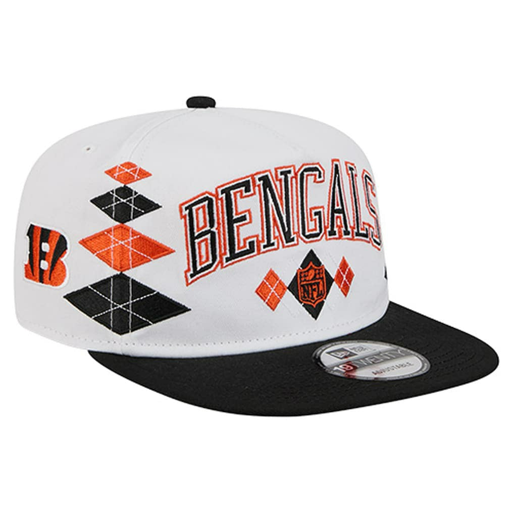 Cincinnati Bengals New Era Argyle 19TWENTY Adjustable Hat White - NFL