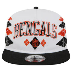 Cincinnati Bengals New Era Argyle 19TWENTY Adjustable Hat White - NFL