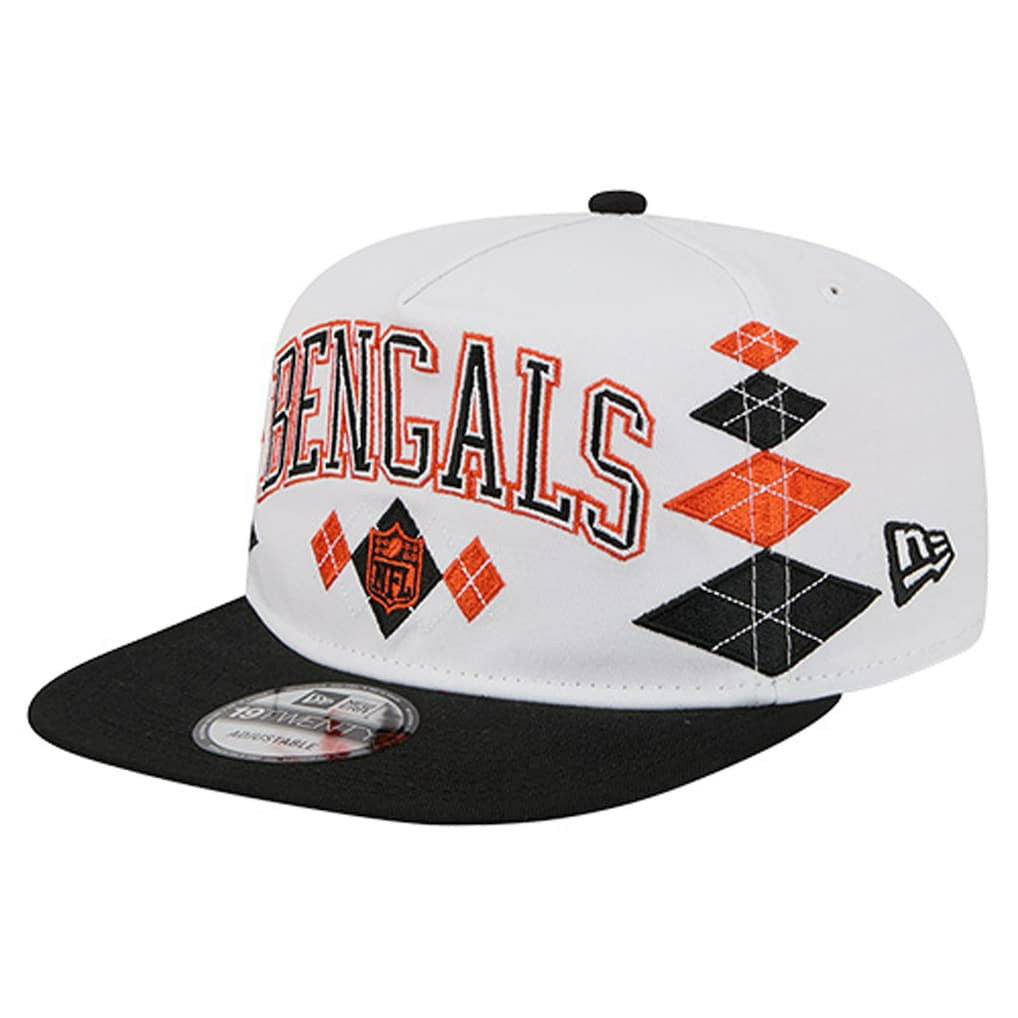 Cincinnati Bengals New Era Argyle 19TWENTY Adjustable Hat White - NFL