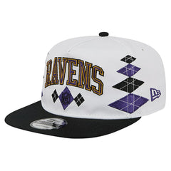 Baltimore Ravens New Era Argyle 19TWENTY Adjustable Hat White - NFL