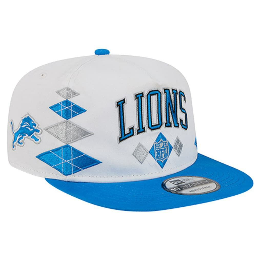 Detroit Lions New Era Argyle 19TWENTY Adjustable Hat White - NFL