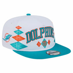 Miami Dolphins New Era Argyle 19TWENTY Adjustable Hat White - NFL