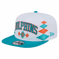 Miami Dolphins New Era Argyle 19TWENTY Adjustable Hat White - NFL