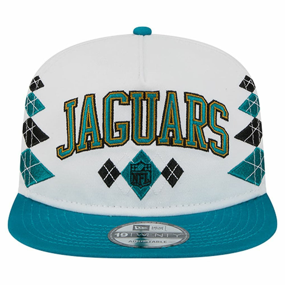 Jacksonville Jaguars New Era Argyle 19TWENTY Adjustable Hat White - NFL