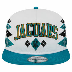 Jacksonville Jaguars New Era Argyle 19TWENTY Adjustable Hat White - NFL