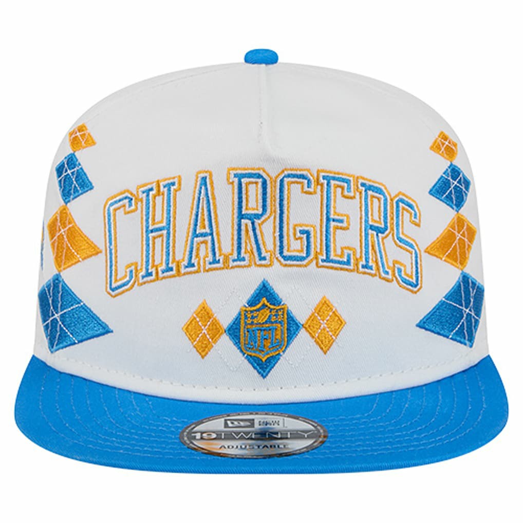 Los Angeles Chargers New Era Argyle 19TWENTY Adjustable Hat White - NFL