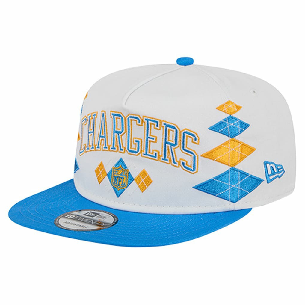 Los Angeles Chargers New Era Argyle 19TWENTY Adjustable Hat White - NFL