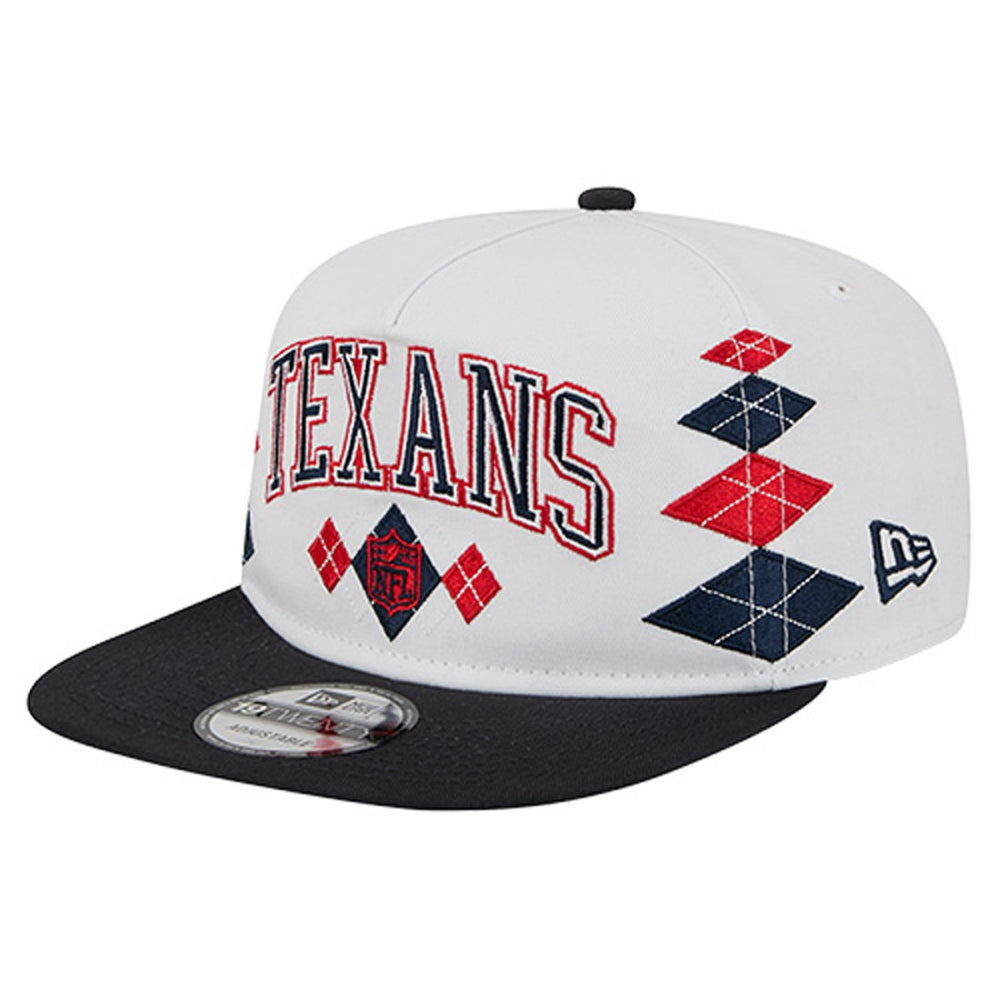 Houston Texans New Era Argyle 19TWENTY Adjustable Hat White - NFL
