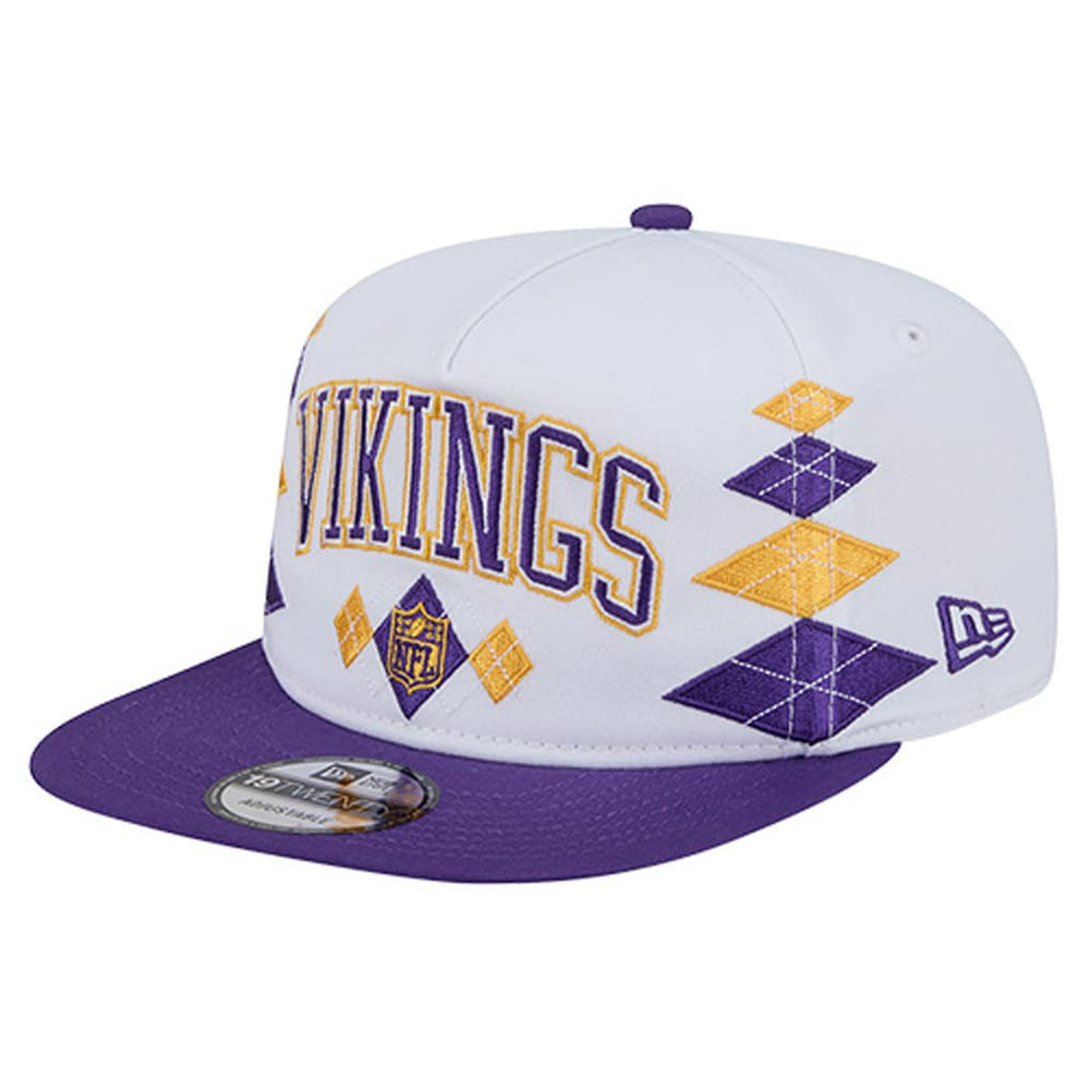 Minnesota Vikings New Era Argyle 19TWENTY Adjustable Hat White - NFL