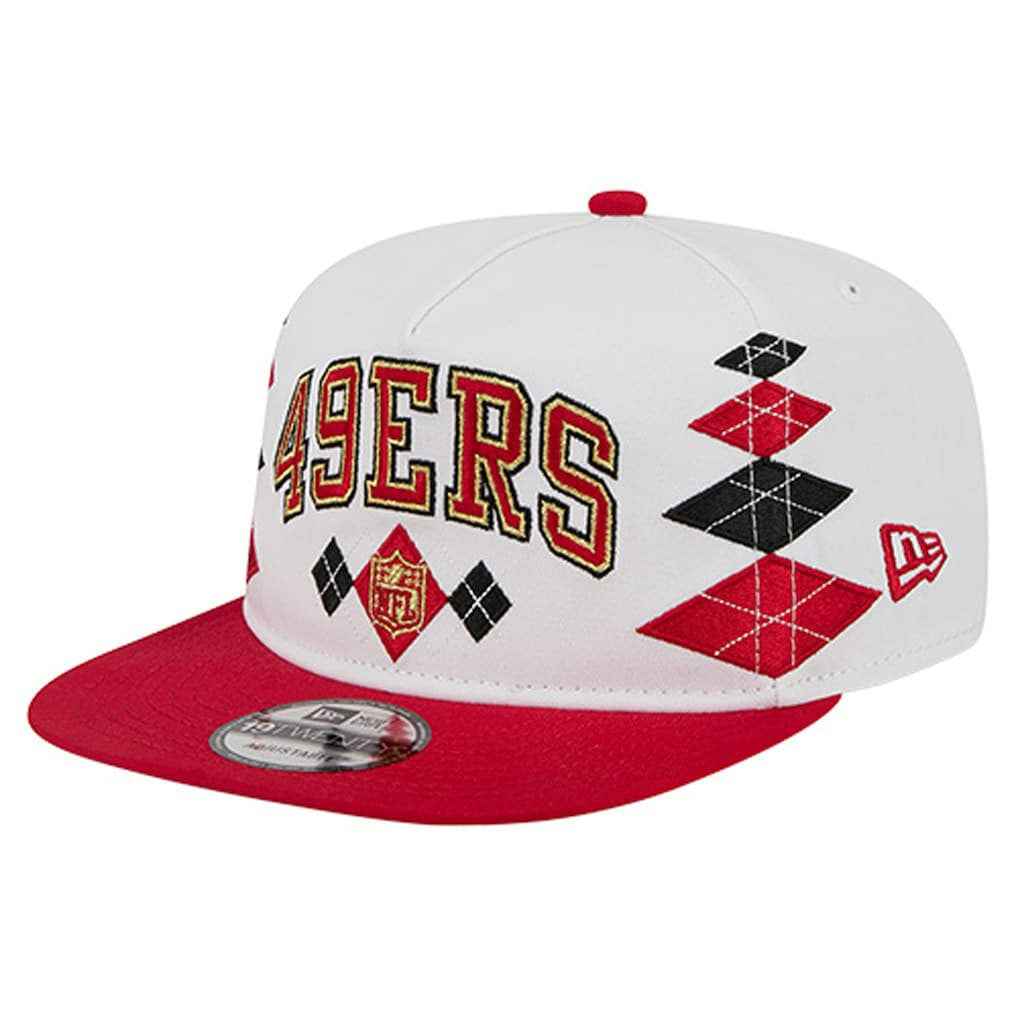 San Francisco 49ers New Era Argyle 19TWENTY Adjustable Hat White - NFL