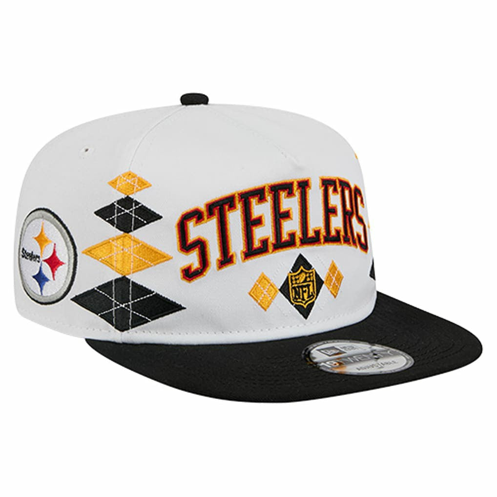 Pittsburgh Steelers New Era Argyle 19TWENTY Adjustable Hat White - NFL