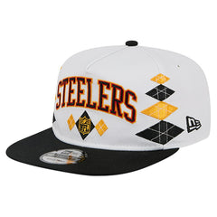 Pittsburgh Steelers New Era Argyle 19TWENTY Adjustable Hat White - NFL