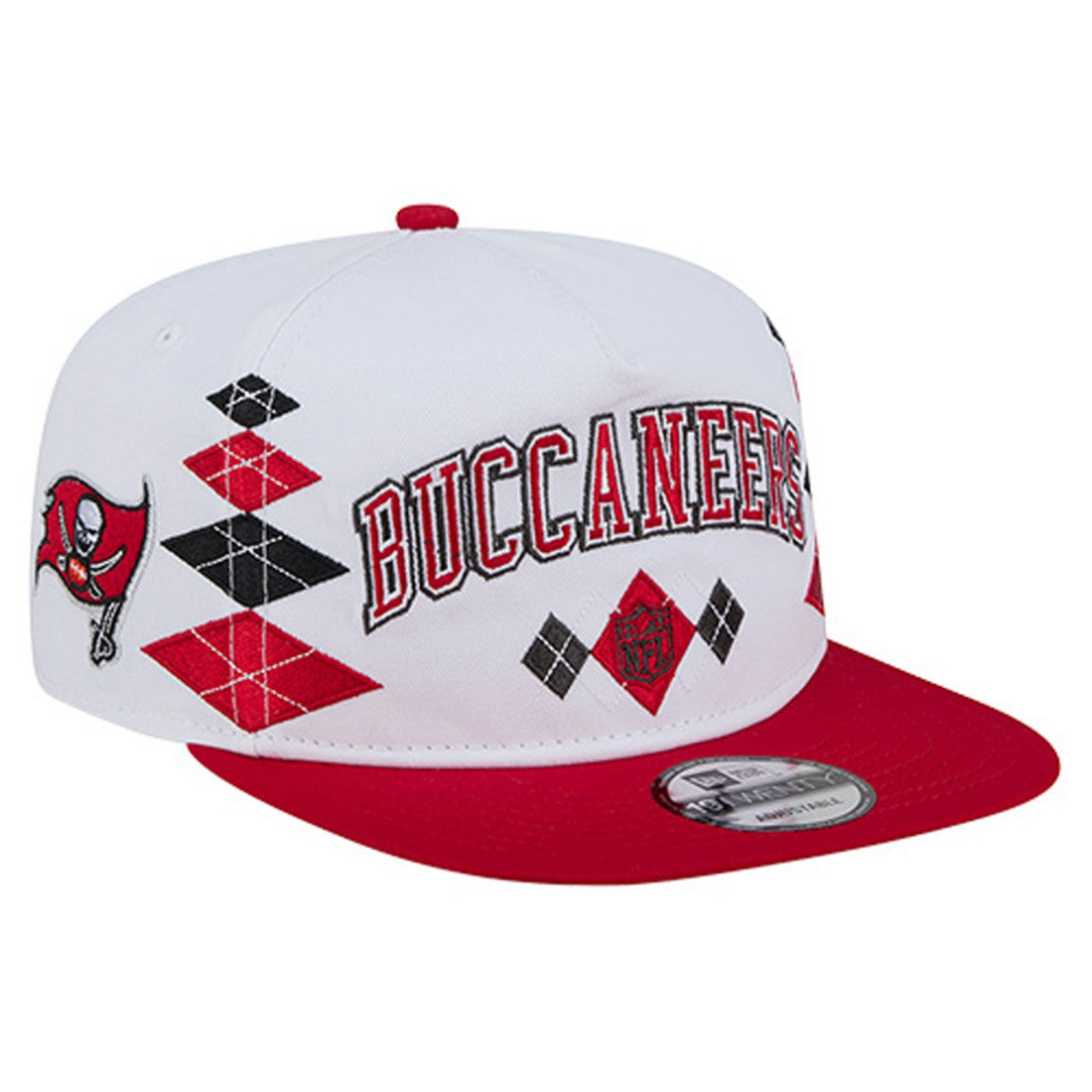 Tampa Bay Buccaneers New Era Argyle 19TWENTY Adjustable Hat White - NFL