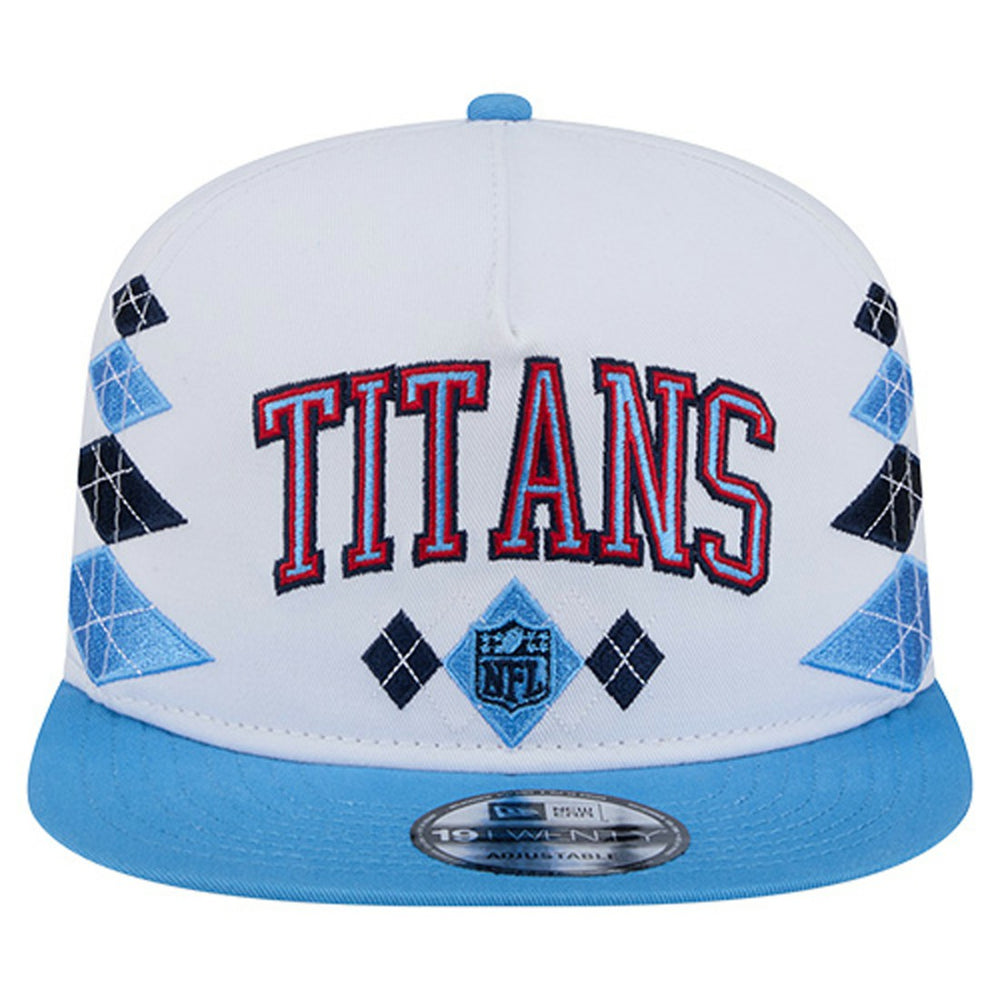 Tennessee Titans New Era Argyle 19TWENTY Adjustable Hat White - NFL