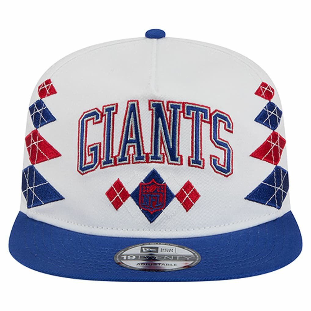 New York Giants New Era Argyle 19TWENTY Adjustable Hat White - NFL