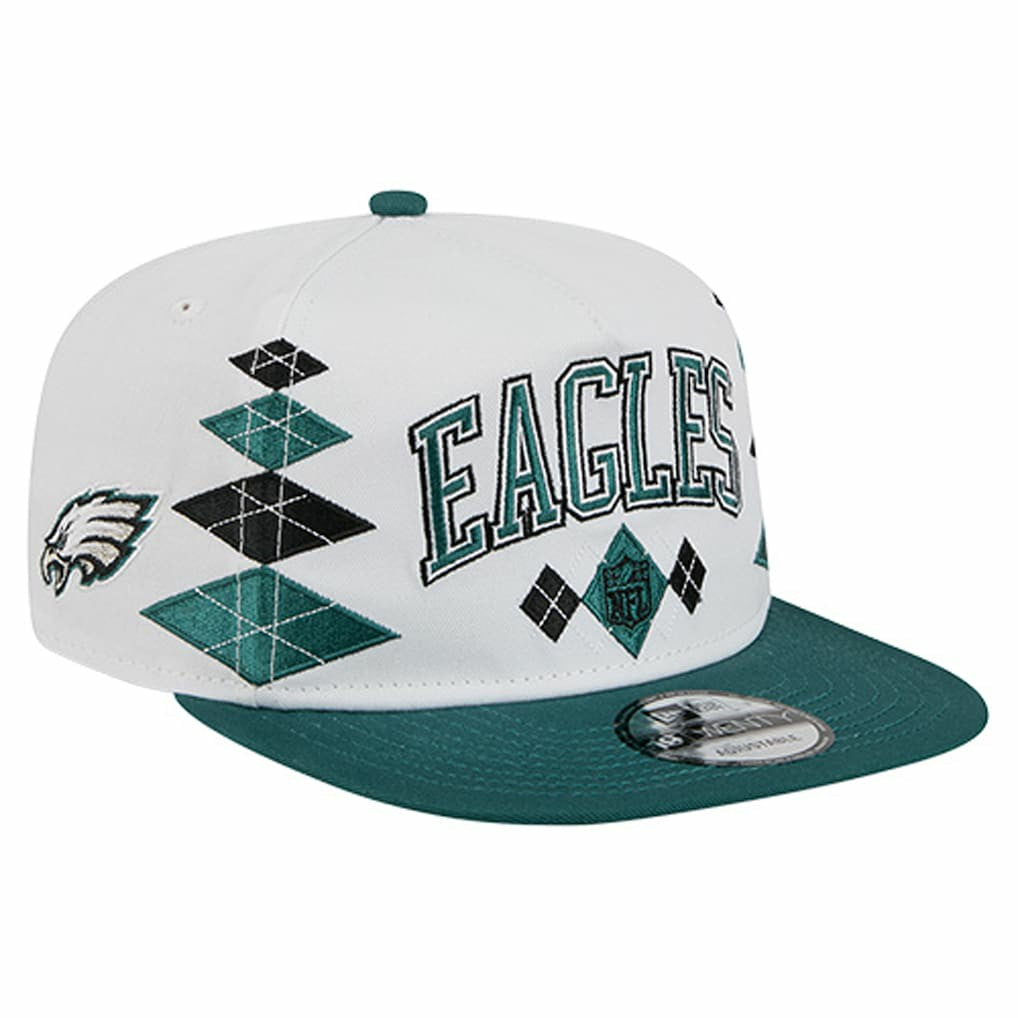 Philadelphia Eagles New Era Argyle 19TWENTY Adjustable Hat White - NFL