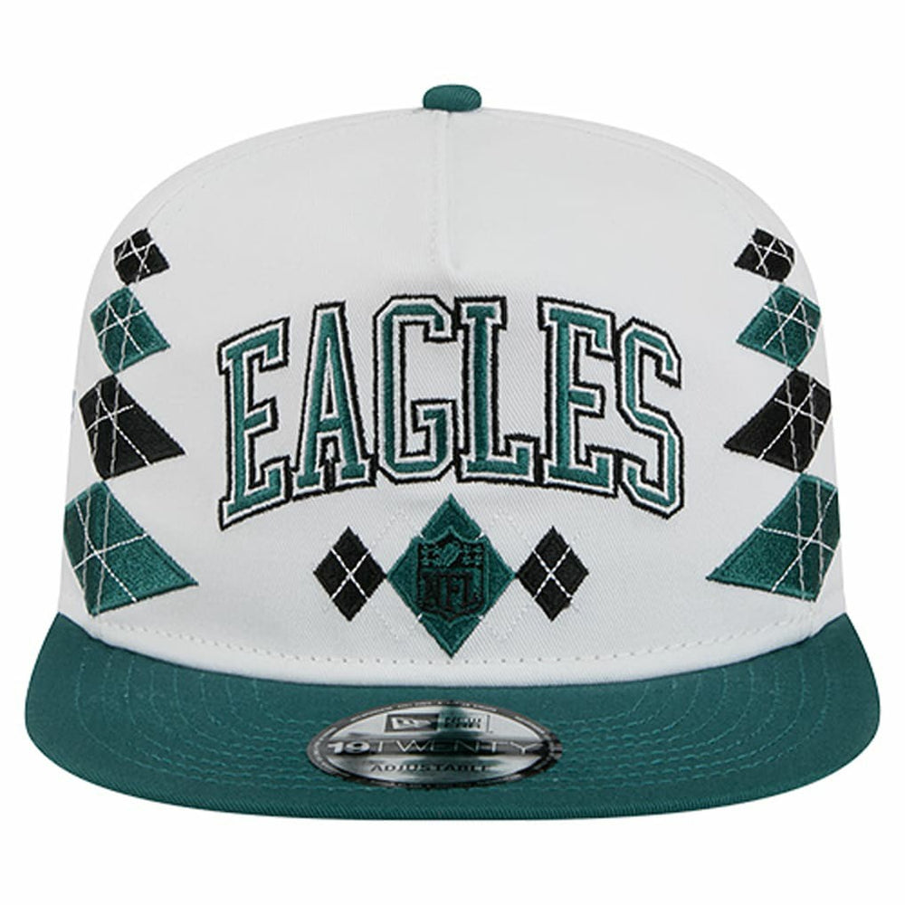 Philadelphia Eagles New Era Argyle 19TWENTY Adjustable Hat White - NFL
