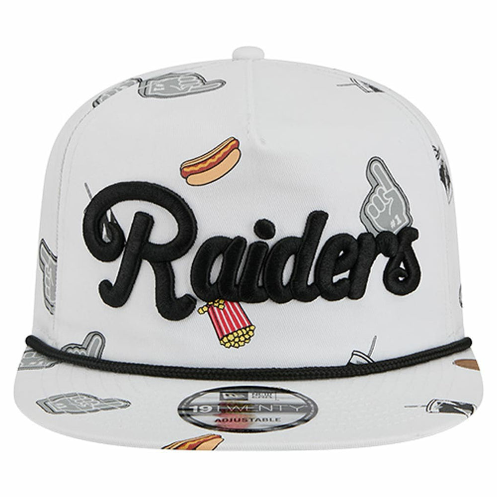 Las Vegas Raiders New Era Team Cheer 19TWENTY Snapback Hat White - NFL