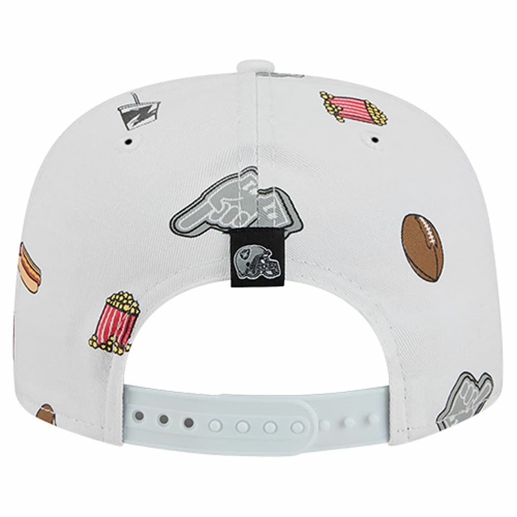 Las Vegas Raiders New Era Team Cheer 19TWENTY Snapback Hat White - NFL
