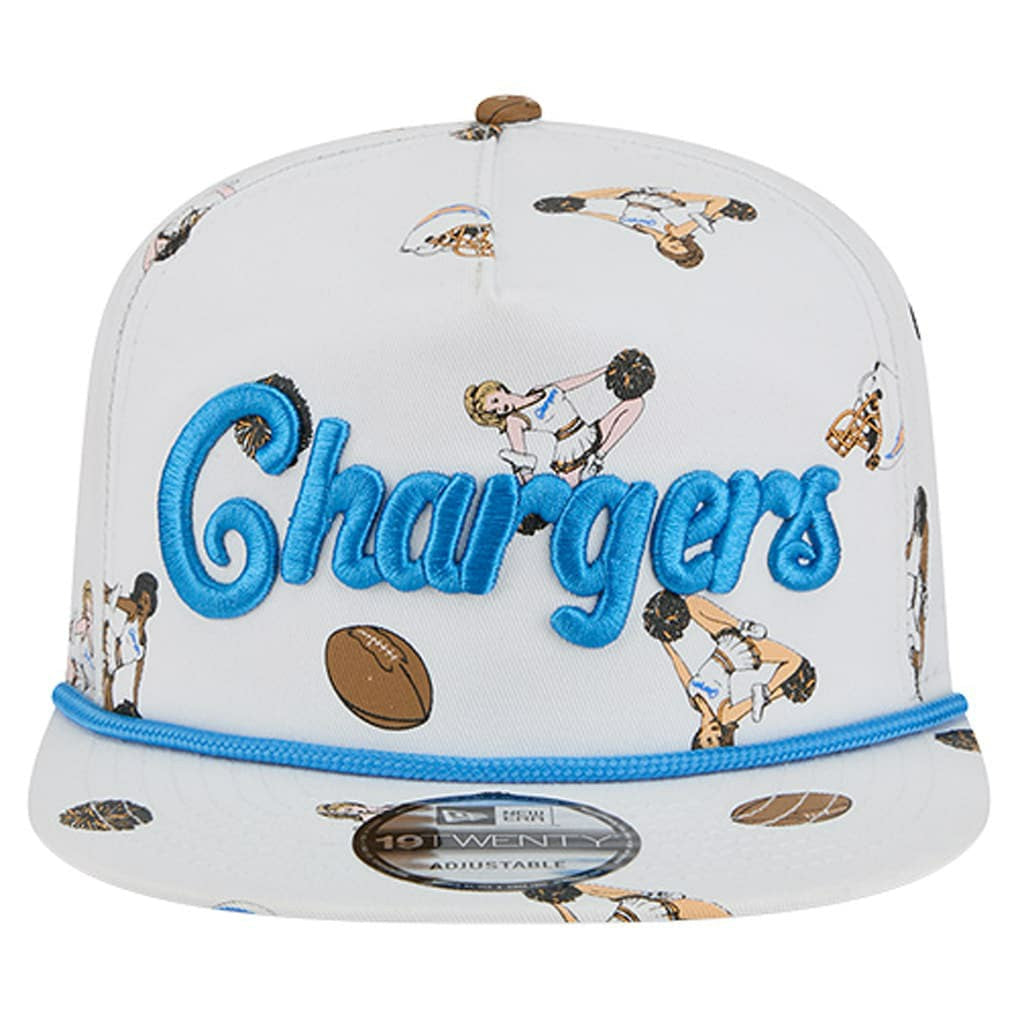 Los Angeles Chargers New Era Team Cheer 19TWENTY Snapback Hat White - NFL