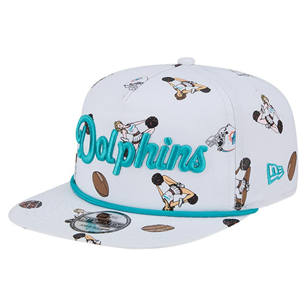 Miami Dolphins New Era Team Cheer 19TWENTY Snapback Hat White - NFL