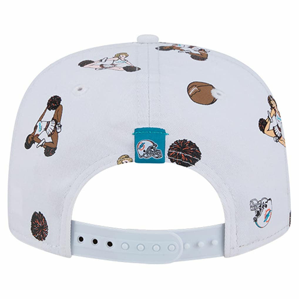 Miami Dolphins New Era Team Cheer 19TWENTY Snapback Hat White - NFL