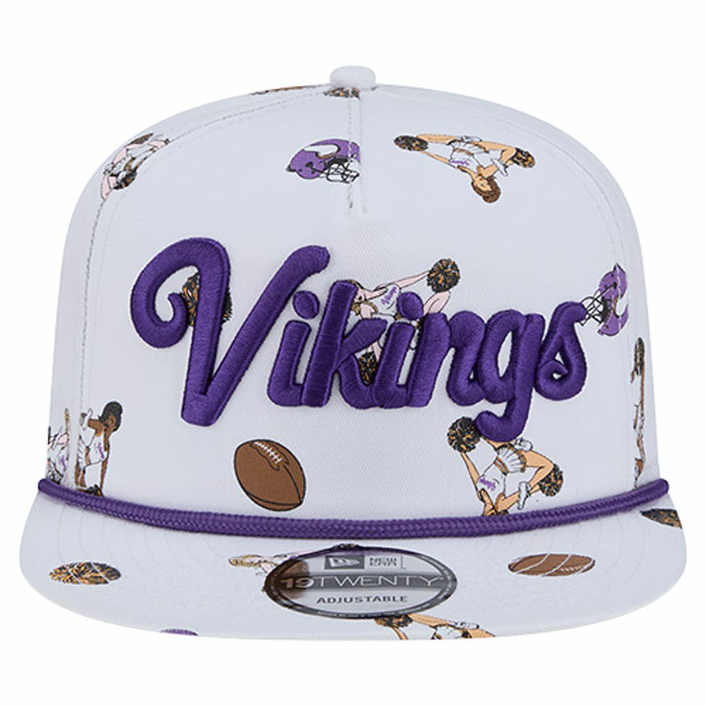 Minnesota Vikings New Era Team Cheer 19TWENTY Snapback Hat White - NFL
