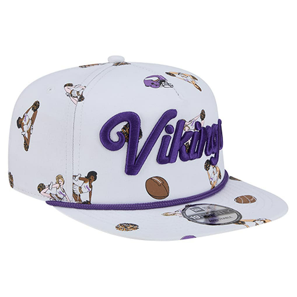 Minnesota Vikings New Era Team Cheer 19TWENTY Snapback Hat White - NFL