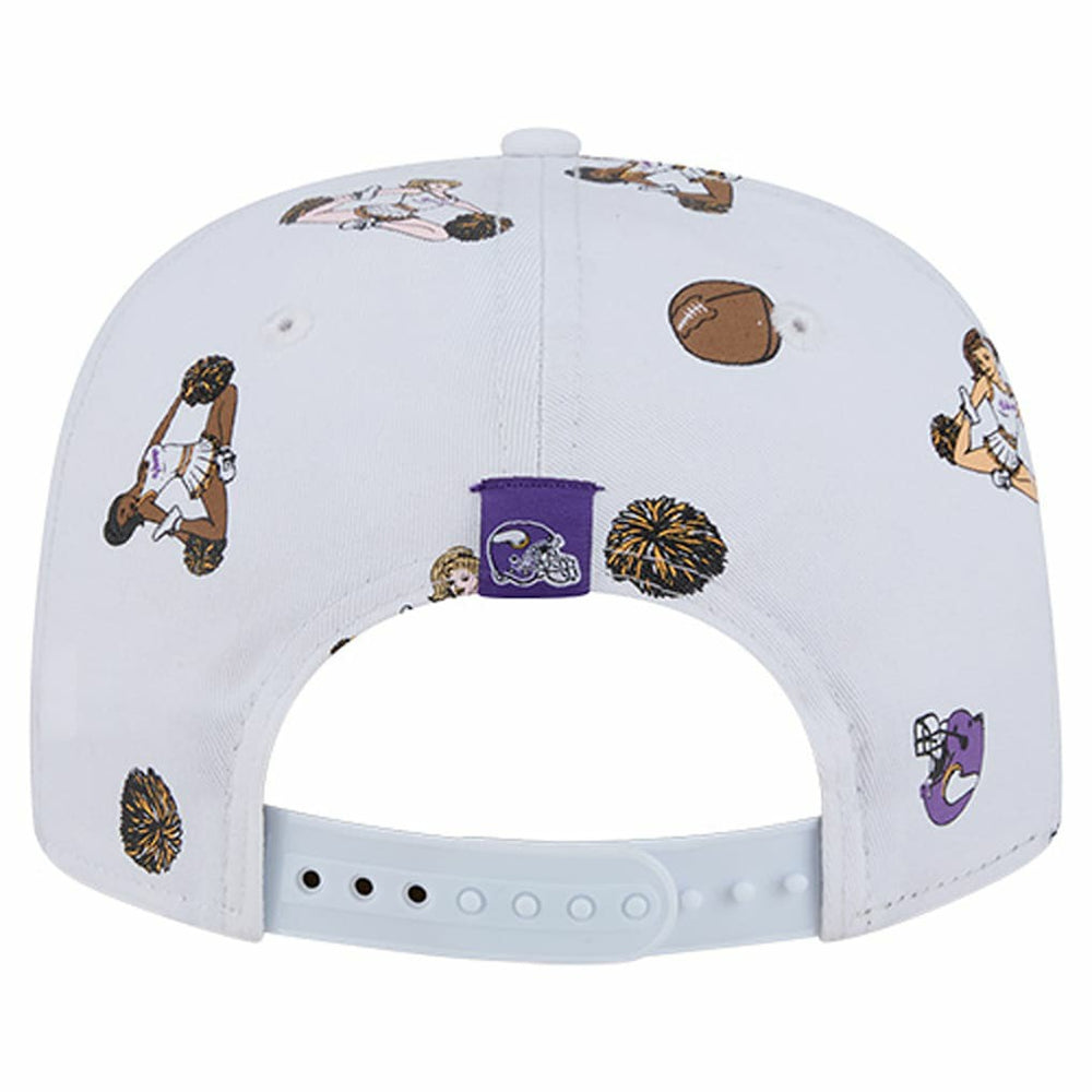 Minnesota Vikings New Era Team Cheer 19TWENTY Snapback Hat White - NFL