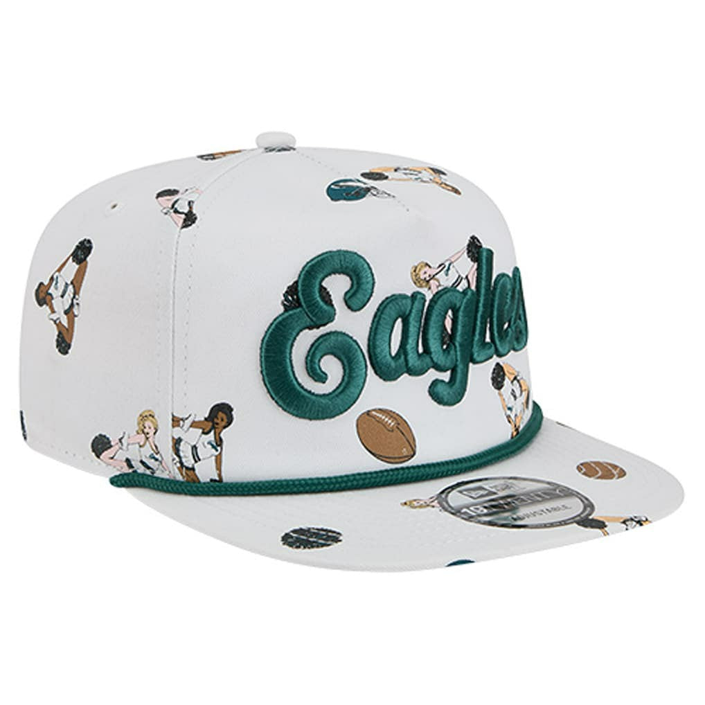 Philadelphia Eagles New Era Team Cheer 19TWENTY Snapback Hat White - NFL