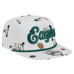 Philadelphia Eagles New Era Team Cheer 19TWENTY Snapback Hat White - NFL