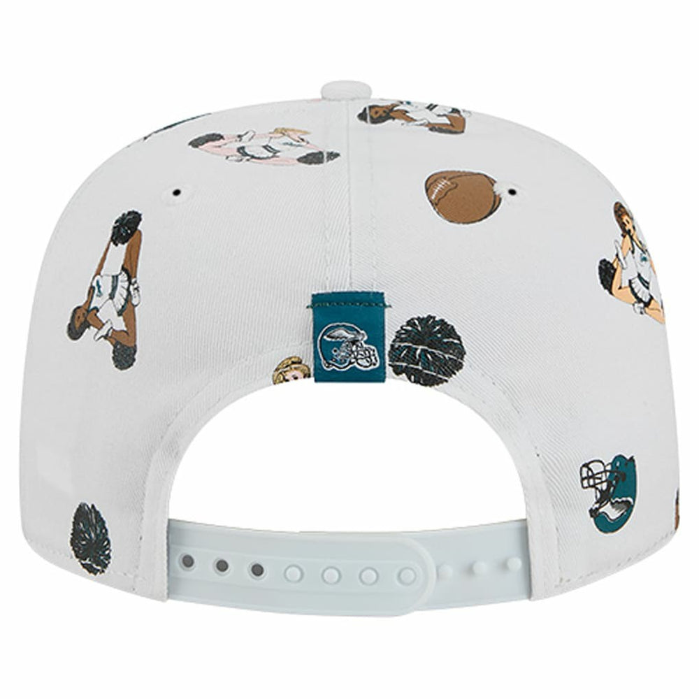 Philadelphia Eagles New Era Team Cheer 19TWENTY Snapback Hat White - NFL