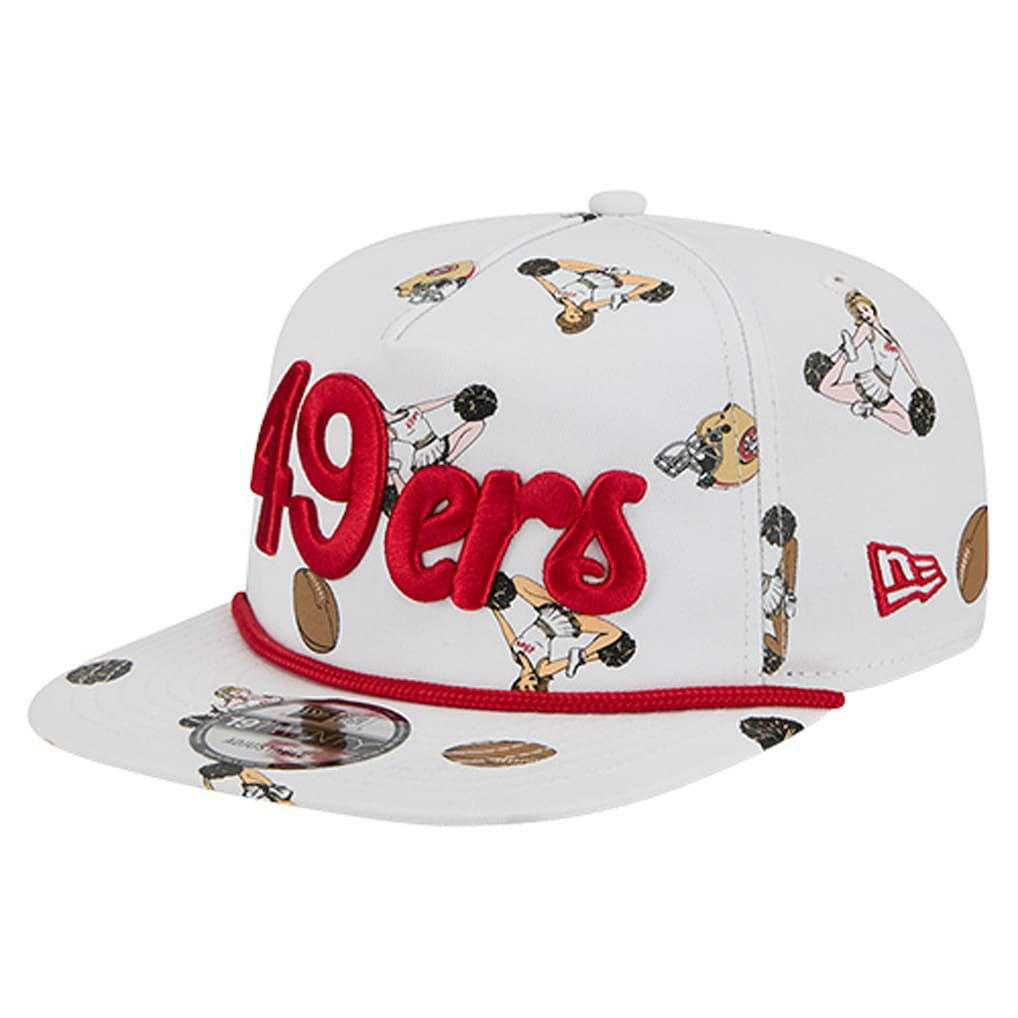 San Francisco 49ers New Era Team Cheer 19TWENTY Snapback Hat White - NFL