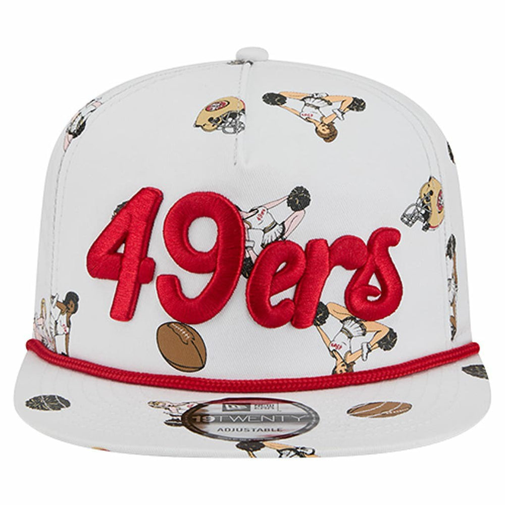 San Francisco 49ers New Era Team Cheer 19TWENTY Snapback Hat White - NFL