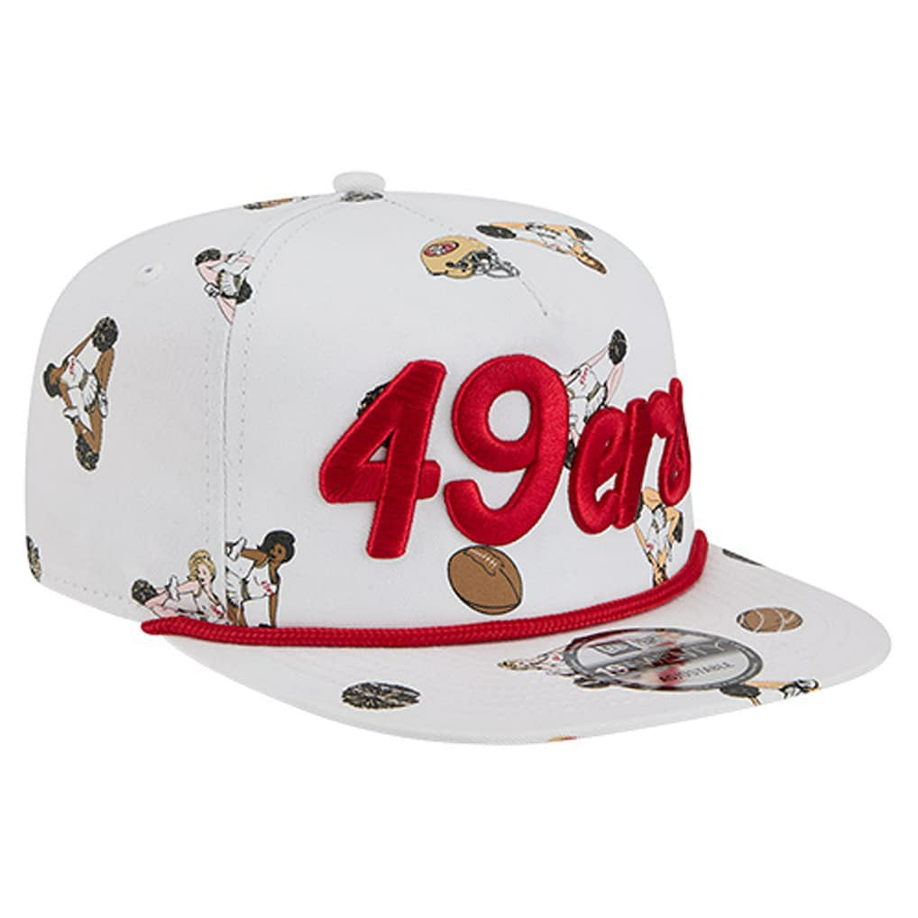 San Francisco 49ers New Era Team Cheer 19TWENTY Snapback Hat White - NFL