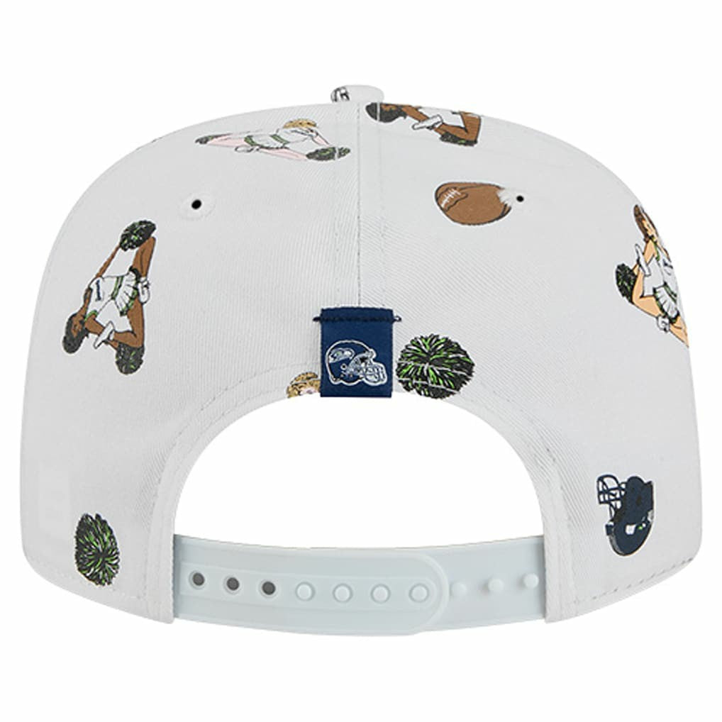 Seattle Seahawks New Era Team Cheer 19TWENTY Snapback Hat White - NFL
