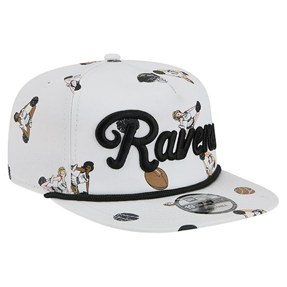 Baltimore Ravens New Era Team Cheer 19TWENTY Snapback Hat White - NFL