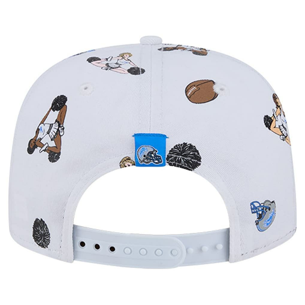 Detroit Lions New Era Team Cheer 19TWENTY Snapback Hat White - NFL