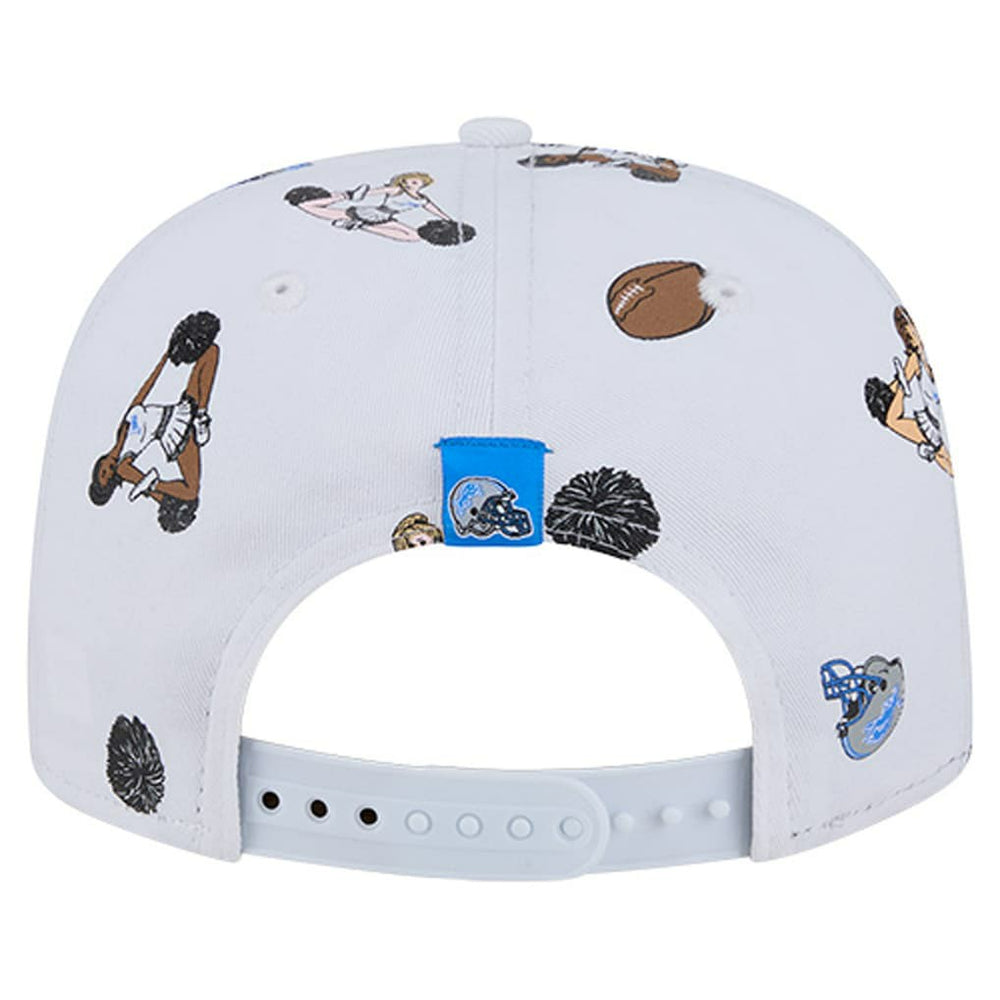 Detroit Lions New Era Team Cheer 19TWENTY Snapback Hat White - NFL