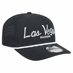 Las Vegas Raiders New Era Script 9SEVENTY Adjustable Hat Black - NFL
