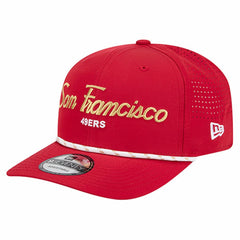 San Francisco 49ers New Era Script 9SEVENTY Adjustable Hat Scarlet - NFL