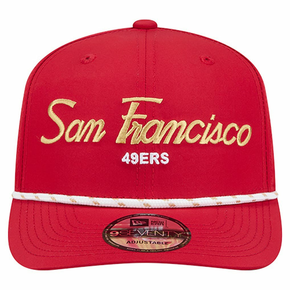 San Francisco 49ers New Era Script 9SEVENTY Adjustable Hat Scarlet - NFL